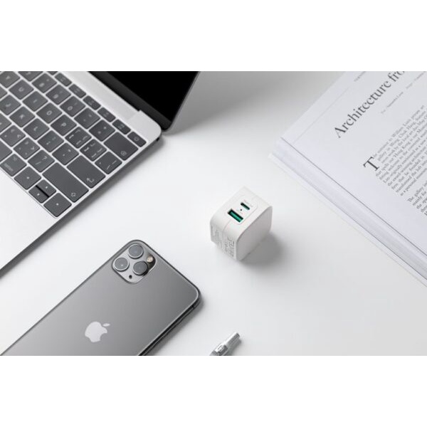 Củ Sạc 2 Cổng Innostyle USA 20W PD/QC3.0 Dành Cho iPhone 14/13/12 Series