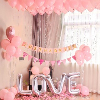 Bong bóng kiếng nhôm chữ love trang trí sinh nhật party, cưới hỏi, valentine, đám cưới nhiều màu - BOBABO