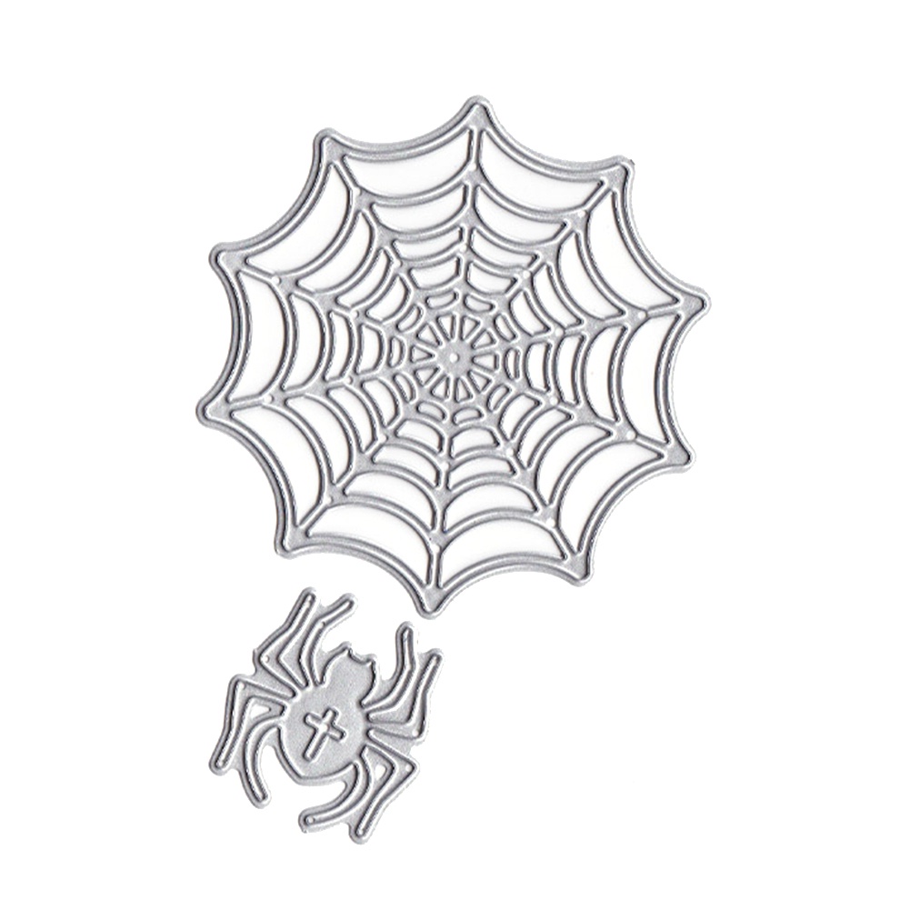 【Green】Halloween Spider Web Cutting Dies DIY Scrapbooking Cards Embossing Stencil Mold
