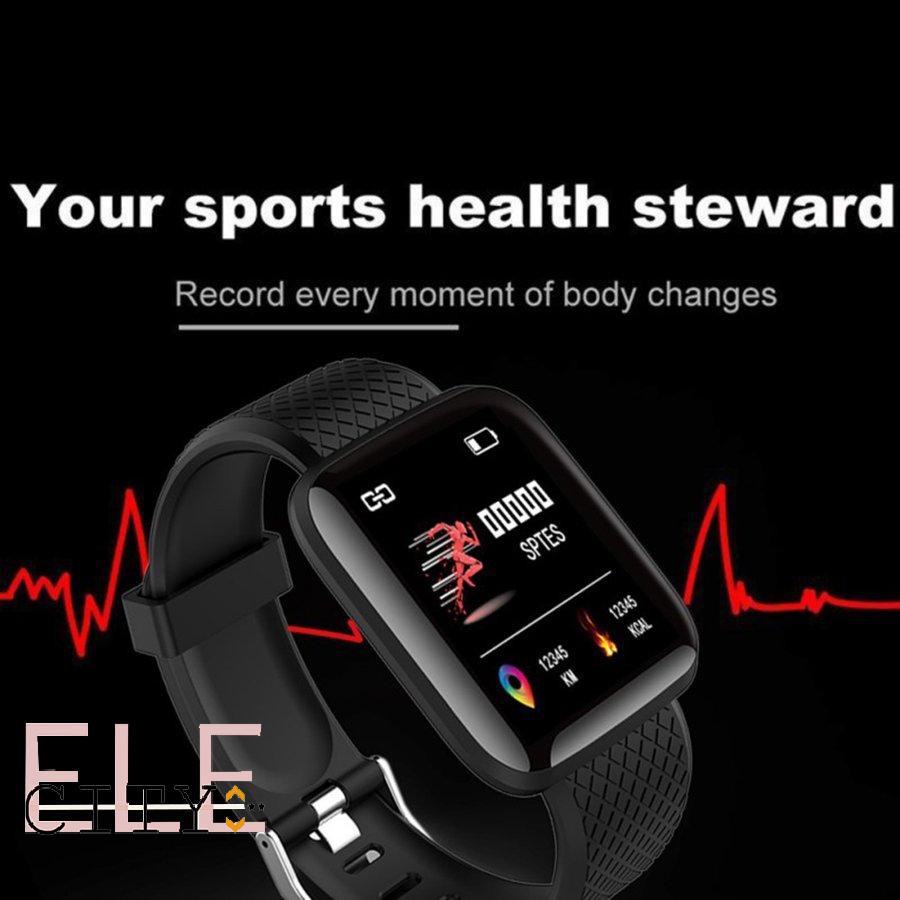 ✨COD✨116Plus Smart Watch Bracelet Step Counter Monitoring Wireless Sports Watch