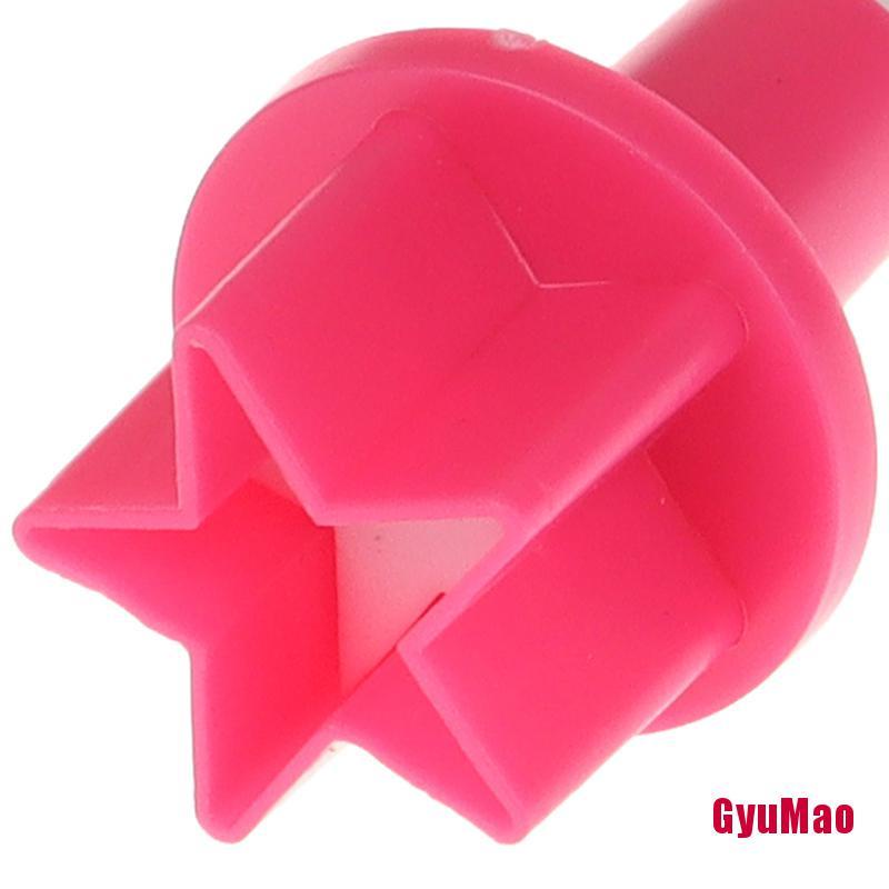 Bộ 5 Khuôn Cắt Bánh Quy Hình Nút Ngôi Sao/Trái Tim/Hoa Mận HDY