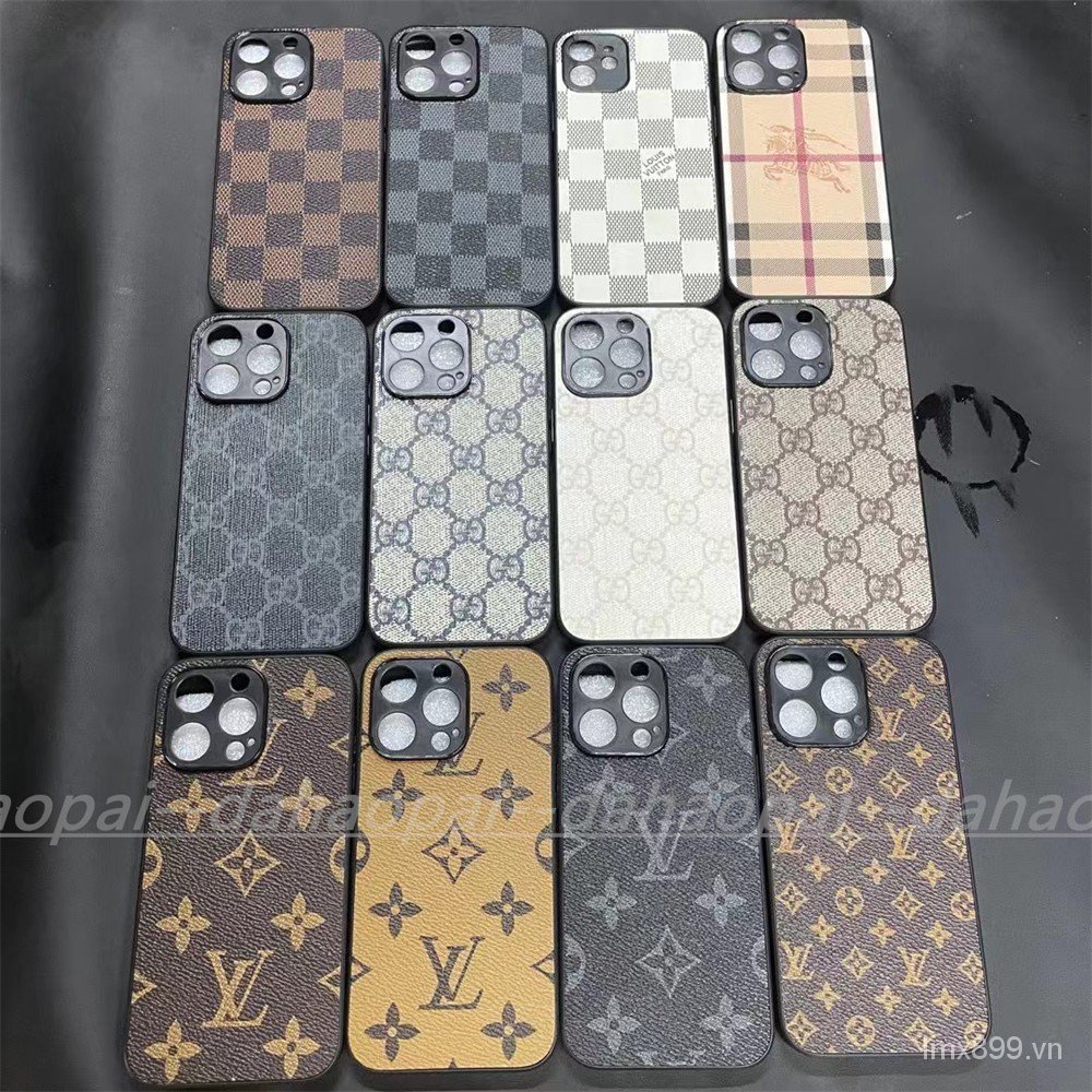 Ốp điện thoại da chống vỡ cho iPhone13 Pro i12 mini i11 xs max xr i8 i7 i6 plus
