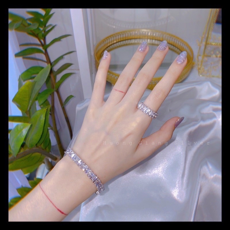 Vòng Tay Full Đá Piaget Bạc s925- HuongGiang.Silver