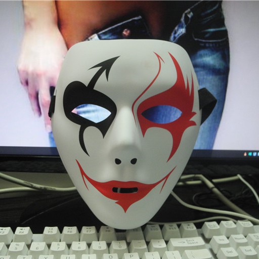 (BẢN ĐẶC BIỆT) Mặt Nạ Jabbawockeez Mặt Nạ Cosplay Mặt Nạ Hóa Trang Màu Trắng Hàng nhập khẩu-Mặt nạ vẽ mũi tên sát thủ