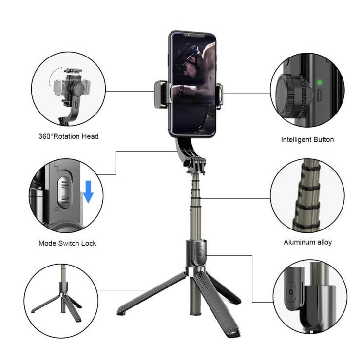 Giá Đỡ Ba Chân Đa Năng Chống Rung L08 Dùng Để Chụp Ảnh / Điện Thoại / Tripod