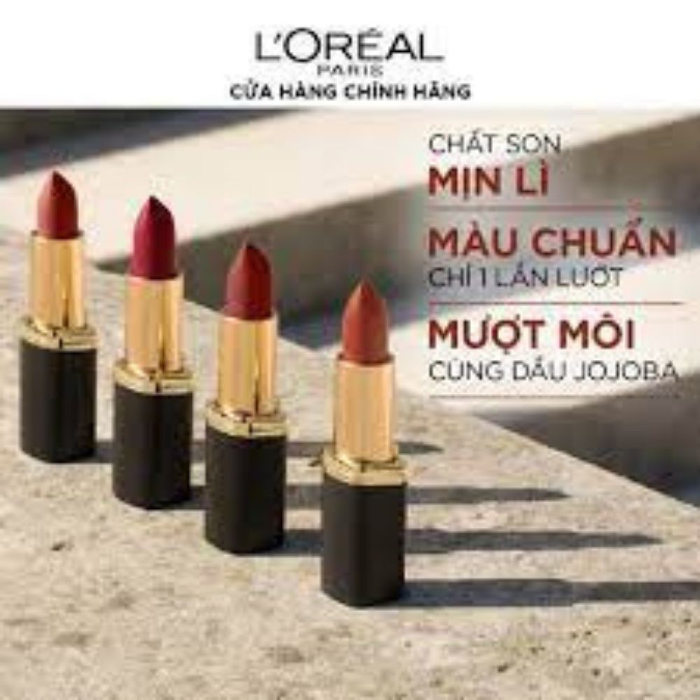 Son thỏi mịn lì L'oreal Color Riche Matte 316 MODERN ROSE (ĐỎ HỒNG ĐẤT TƯƠI)​ 3.7G