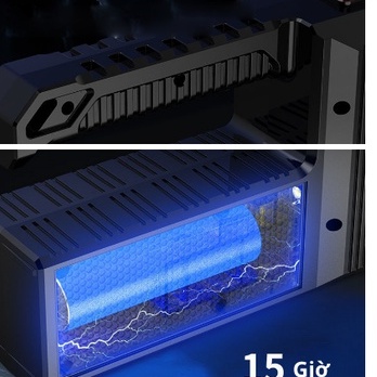 Đèn pin 8 bóng Eomart Năng lượng mặt trời siêu sáng với công xuất 20W dung lượng pin cao tiện lợi dễ sử dụng .
