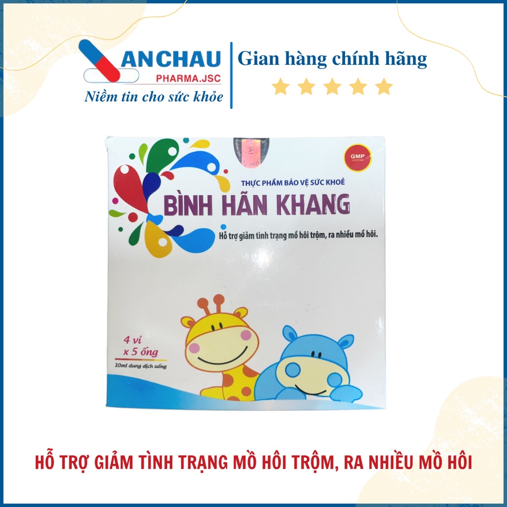 Bình Hãn Khang giảm tình trạng mồ hôi trộm, ra nhiều mồ hôi