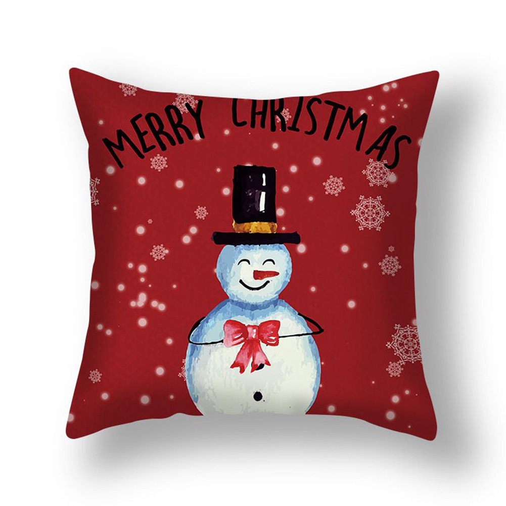 【FOR BIG SALE】45cm Christmas Xmas Cushion Cover Pillow Case Sofa Home Décor Santa Claus Home Decoration