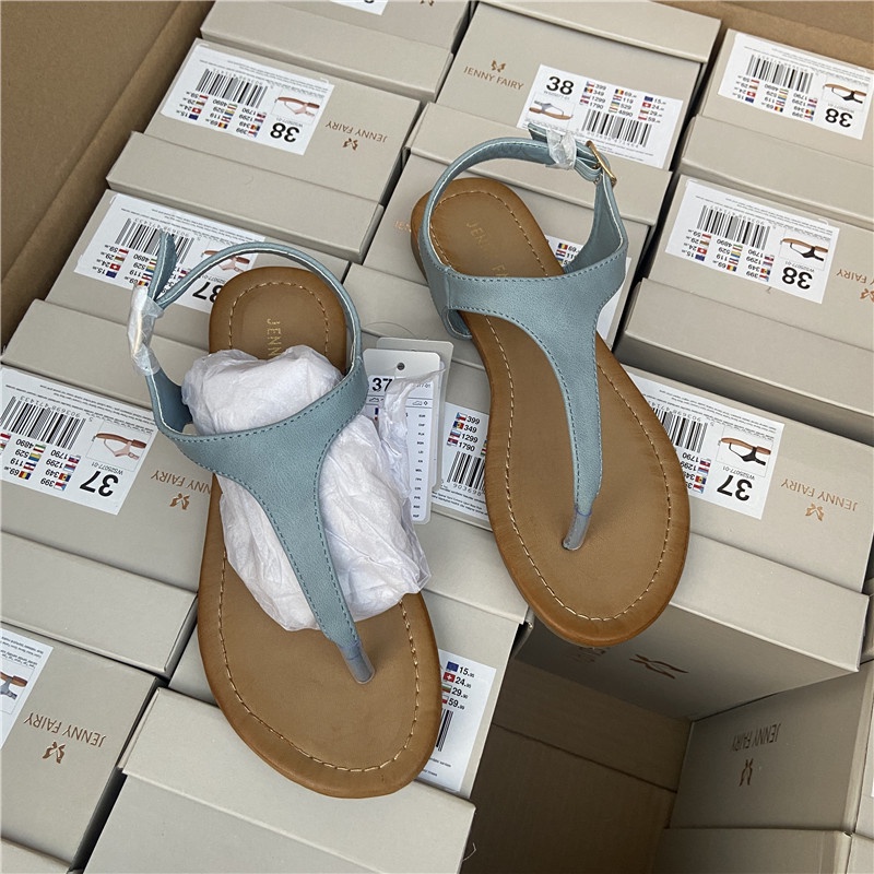 Giày kẹp ngón da đế bệt Jenny Fairy cho nữ