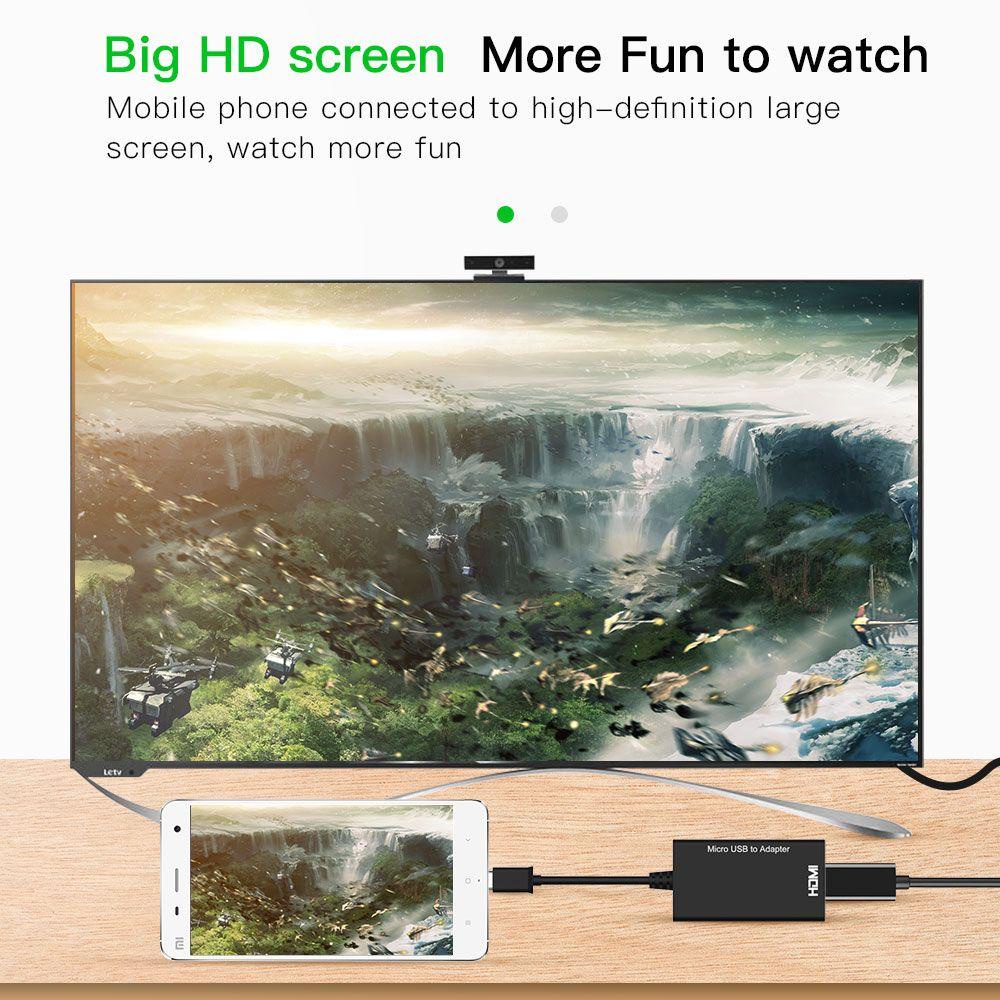 MYRONGVN Cáp ChuyểN Từ Micro USB Sang HDMI Cho MáY TíNh BảNg Android Huawei Samsung
