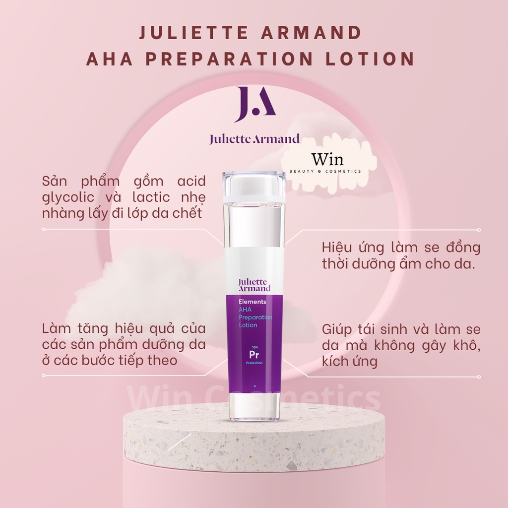 Toner Juliette Armand AHA Preparation Lotion làm sạch và chuẩn bị da