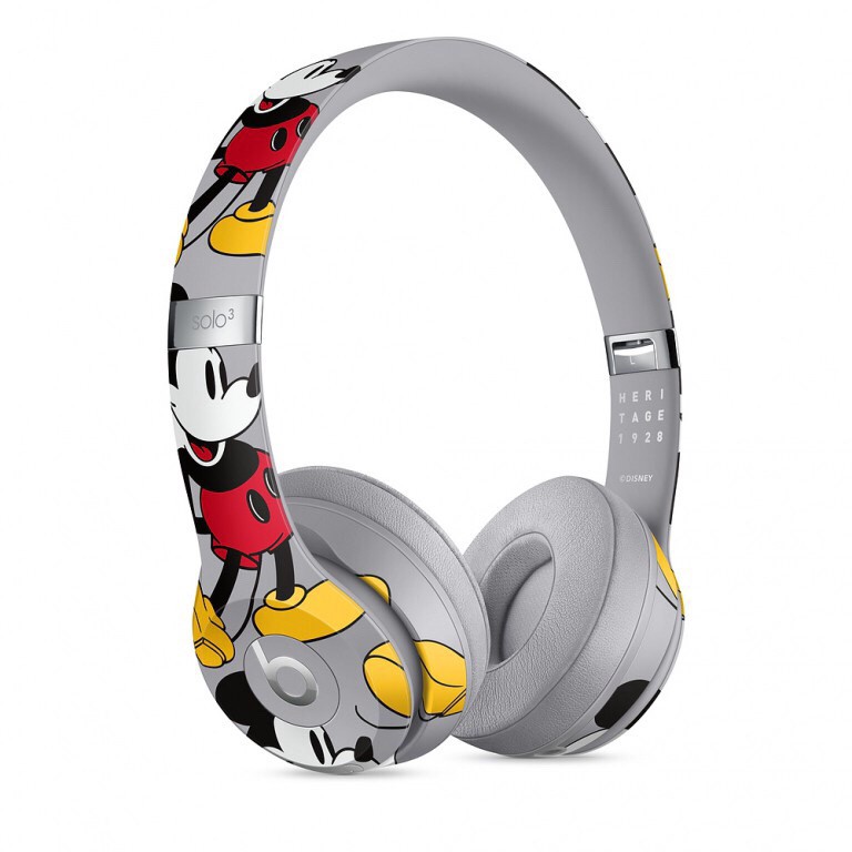 Beats Solo3 Mickey Bear  Mouse wireless ear cups