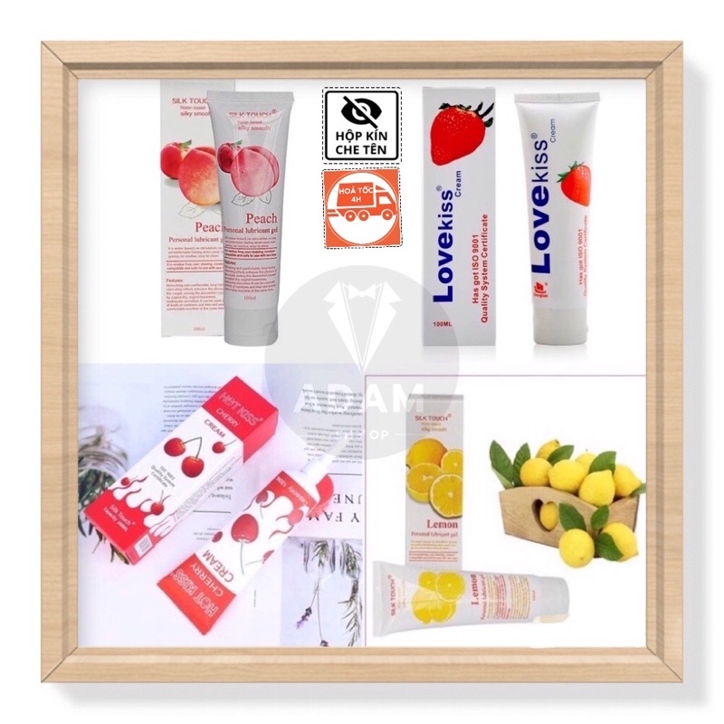 Gel Bôi Trơn Hương Vị Trái Cây Love Kiss, Hot Kiss - 100ml - Hàng mới về