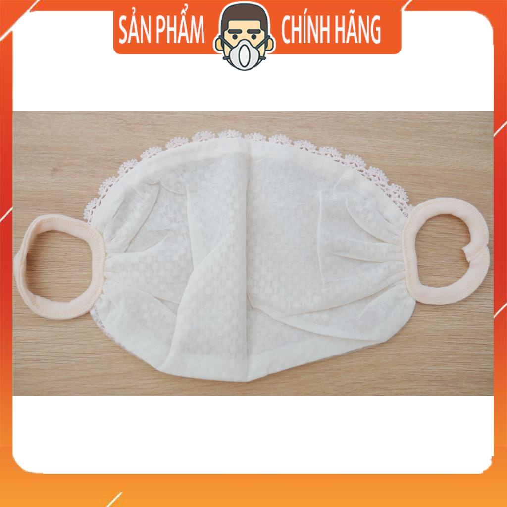 Khẩu trang vải lưới có hoa văn thiết kế độc lạ thời trang phụ nữ