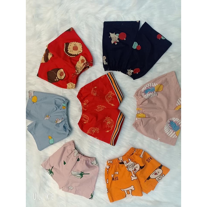 Quần chục bozip cotton cho bé ( 8 - 18kg) - quần đùi chục cotton bé trai bé gái thoáng mát, họa tiết dễ thương.