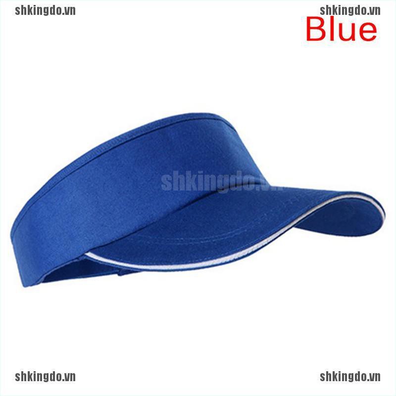 Mũ lưỡi trai hở chóp màu trơn phong cách thể thao