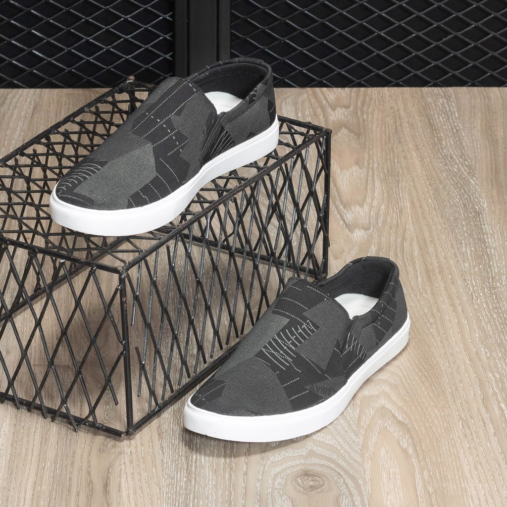 Giày lười nam ORSIL vải jean họa tiết caro ma L16 | BigBuy360 - bigbuy360.vn