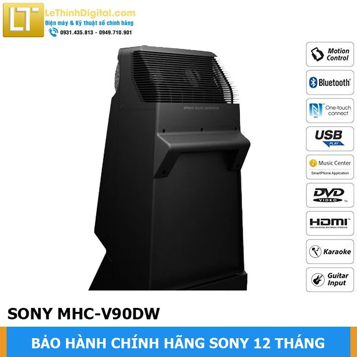 [Giao miễn phí tại TP.HCM] Dàn âm thanh HiFi Sony MHC-V90DW - Hãng phân phối - Bảo hành chính hãng 12 tháng
