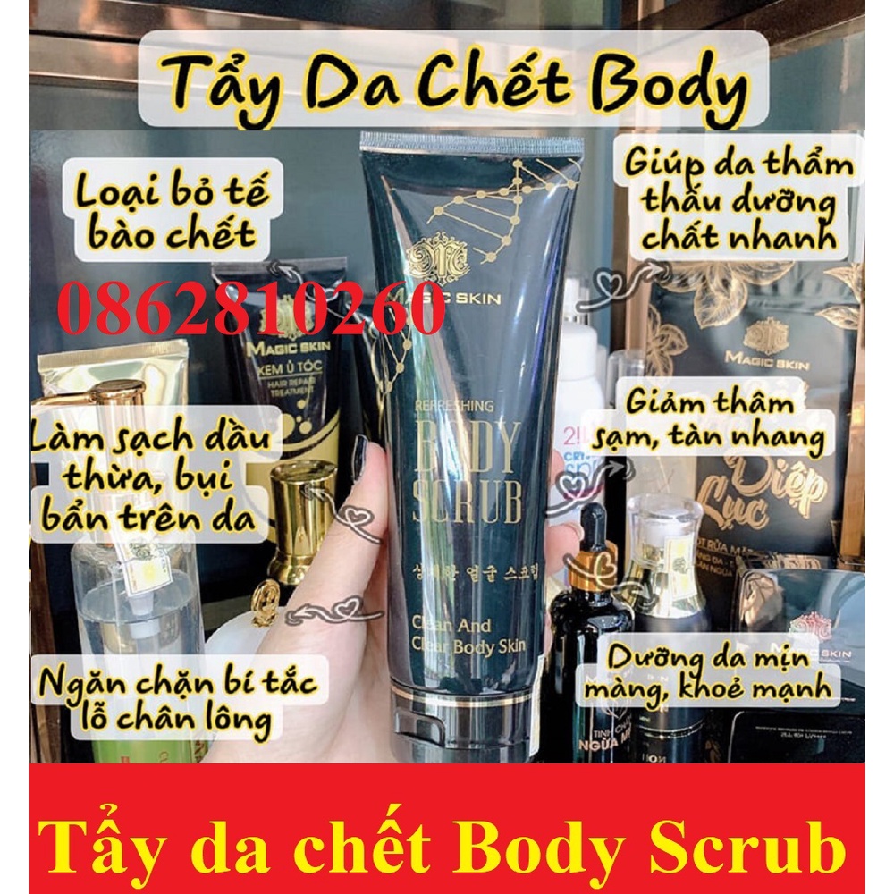 Tẩy da chết toàn thân Body Scrub Gel - Magic Skin