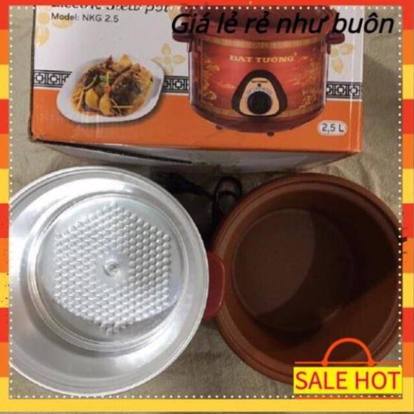 [Size 1.5L-2.5L] Nồi nấu cháo cho bé nấu chậm, nồi kho cá điện Đạt Tường giữ nguyên chất dinh dưỡng