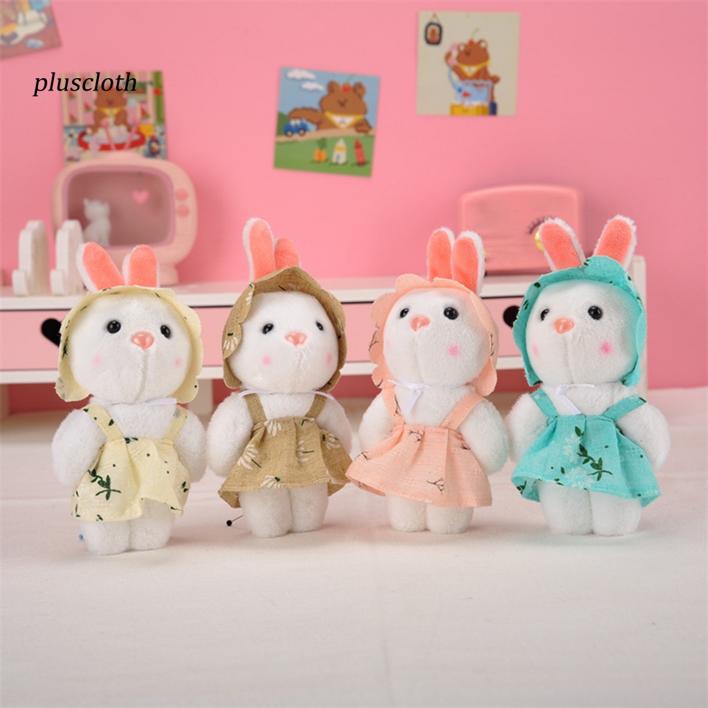 Móc Khóa Hình Thỏ Nhồi Bông Dễ Thương