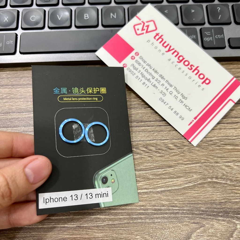 Viền nhôm camera  iphone 13 / iphone 13 mini / iphone 12 Pro Max