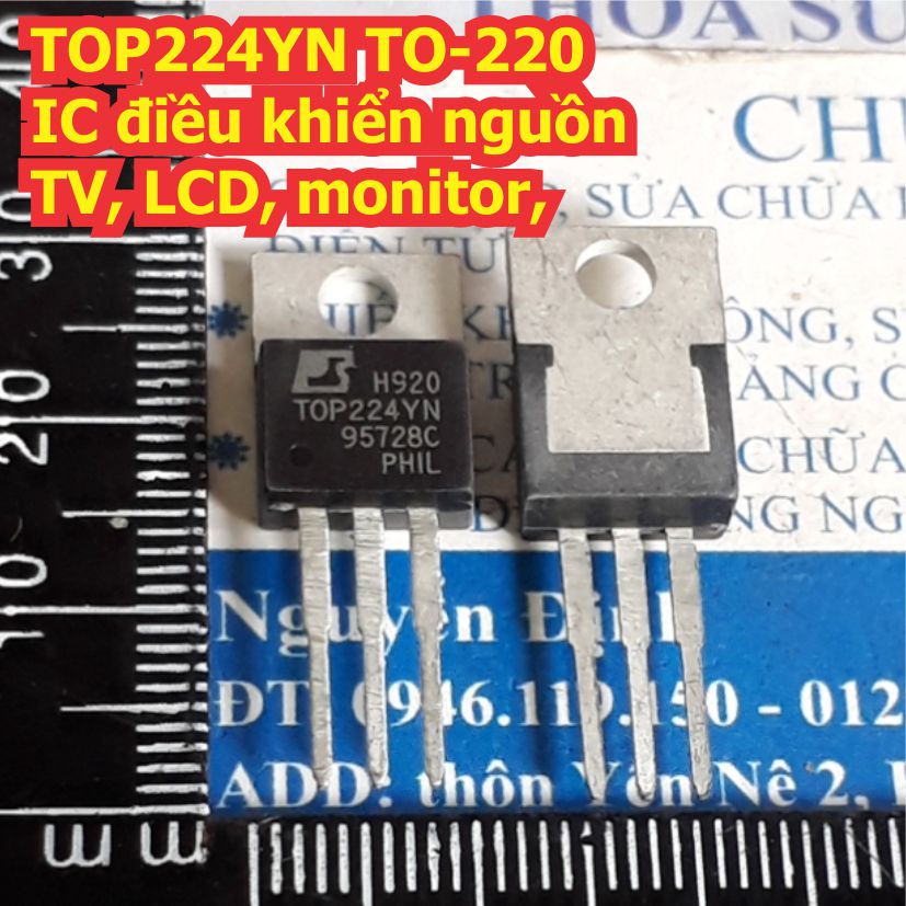 2 con TOP224YN TOP224Y TOP224 【TO-220】 IC điều khiển nguồn TV, LCD, monitor… KDE1581