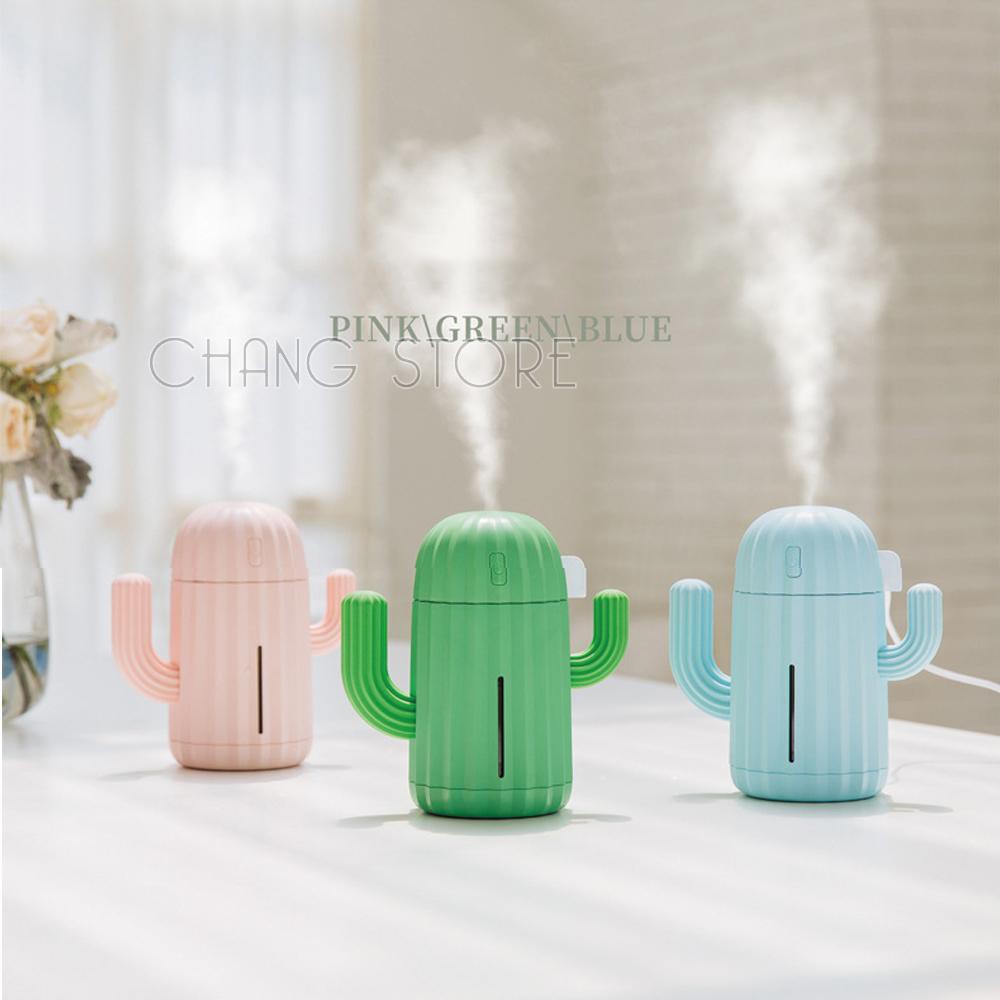 Máy Phun Sương Tạo Độ Ẩm Mini Hình Cây Xương Rồng + Tặng Kèm Dây Sạc