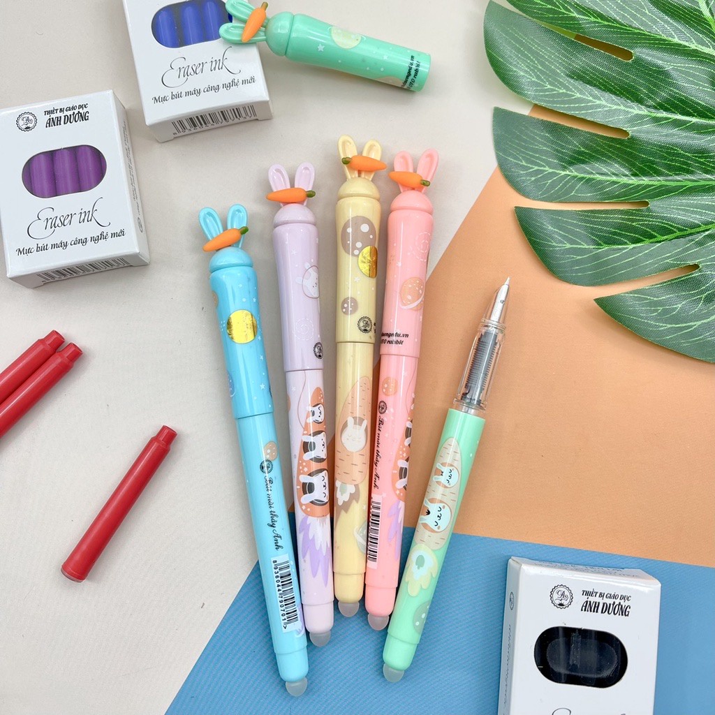 Bút máy SH070 hình thỏ_Bút mài Thầy Ánh_Ngòi êm, trơn