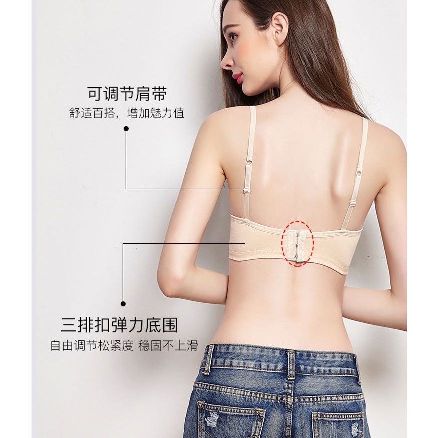 Kiki Áo lót thể thao không gọng có đệm ngực ba hàng khóa có thể điều chỉnh cho nữ | BigBuy360 - bigbuy360.vn