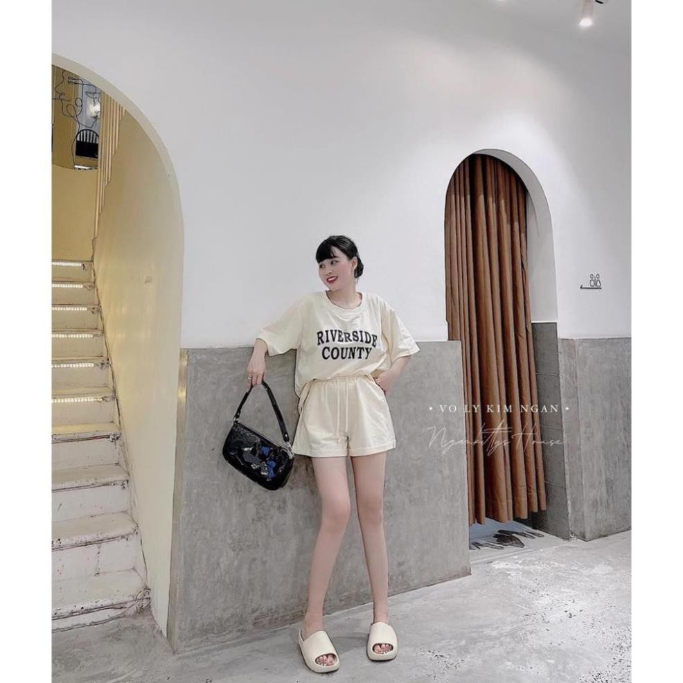 SET ÁO THUN CHỮ RIVERSIZE COUNTRY QUẦN SHORT [FREESIZE]