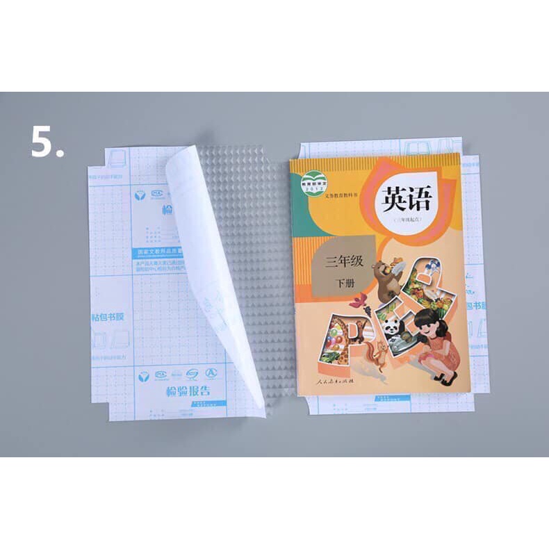 Bọc Sách Vở Decal Cho Học Sinh Sét 10 Tặng Kèm Nhãn Vở , Bọc Decal Sách Vở Đủ Kích Thước (tongkhohangthai1) SP1355