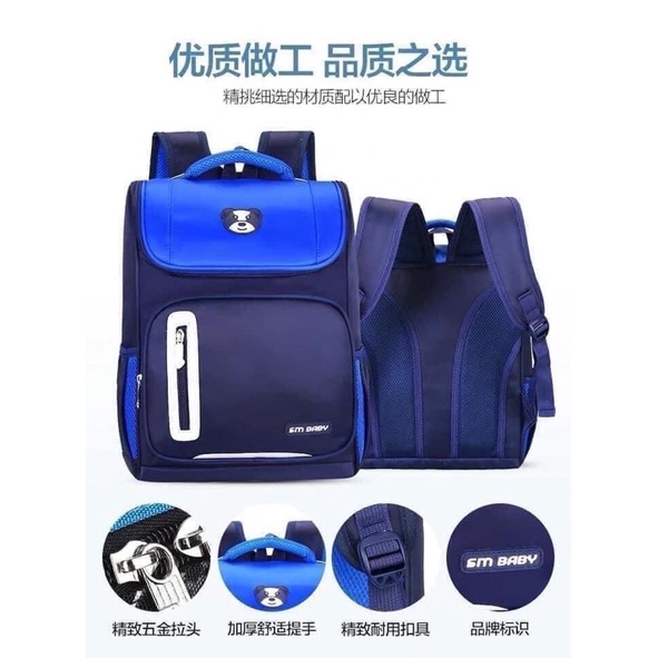 Balo học sinh tiểu học cho bé trai bé gái , cặp học sinh trẻ em cấp 1 từ lớp 1 - lớp 5 chống gù có phản quang