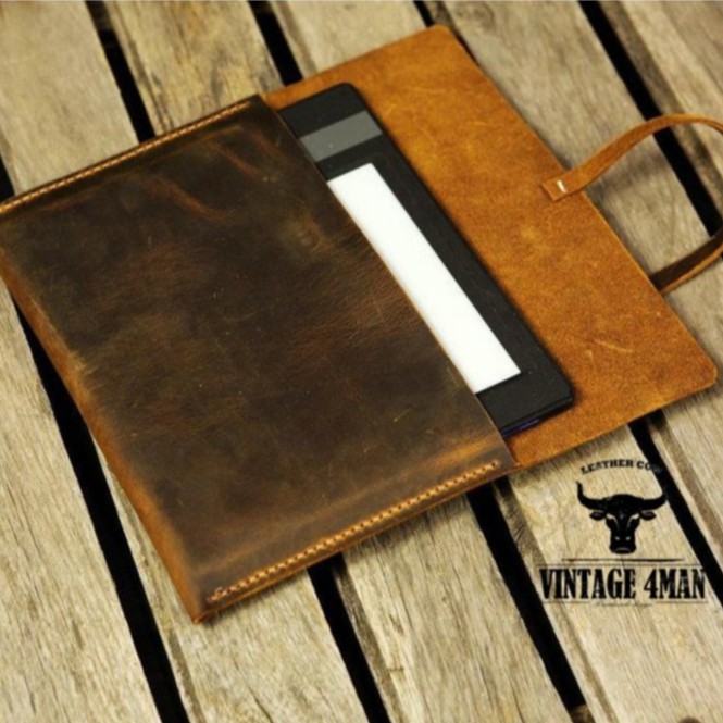 Túi da bò thật đựng laptop, máy tính bảng, tệp A4 đủ size / Da thật M4