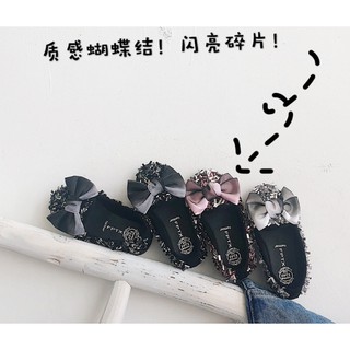 giày búp bê đá đính nơ siêu sang chảnh