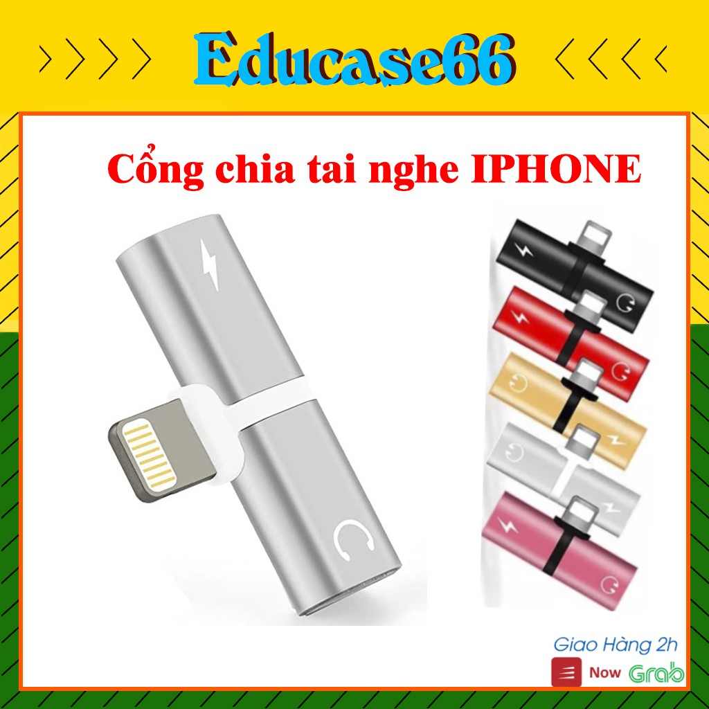 Cổng Chia Tai Nghe IPVừa Sạc Vừa Nghe Nhạc,Nhỏ Gọn,Đa Năng – EDUốp66