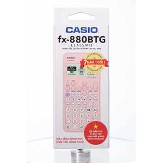 Máy tính Casio FX 880 BTG màu hồng (Casio 880)