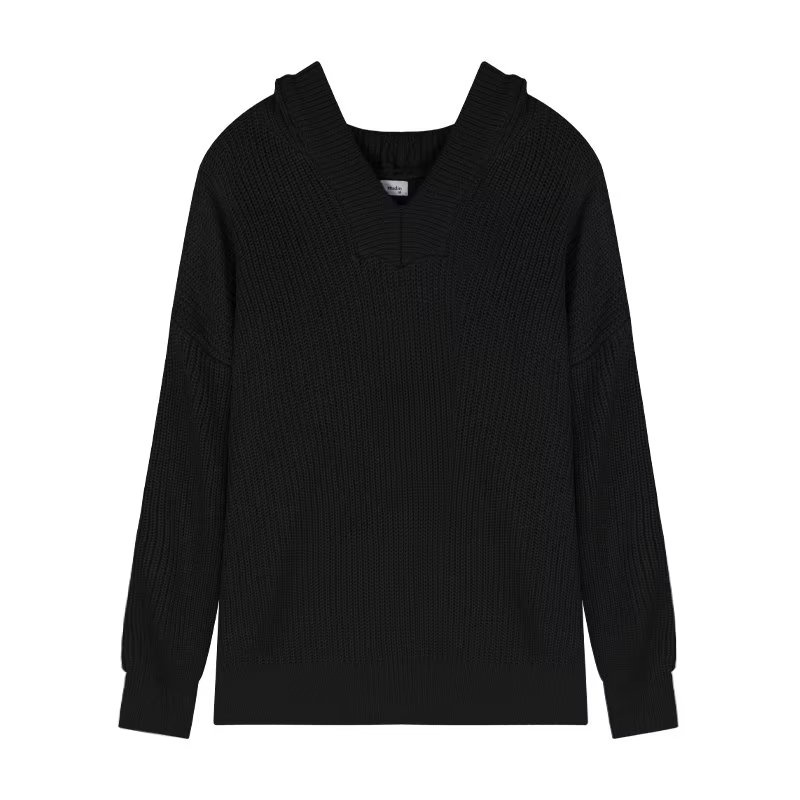 Áo Khoác Sweater Dệt Kim Dáng Rộng Màu Trơn Xẻ Tà Kiểu Hồng Kông Thời Trang Thu Đông Cho Nam