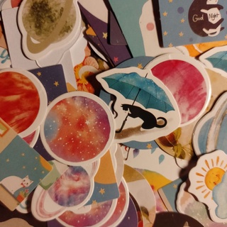 Set 40 hình dán sticker meomeo