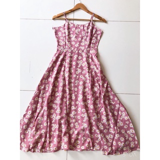 Váy 2 dây hoa cúc Dáng Dài Vintage