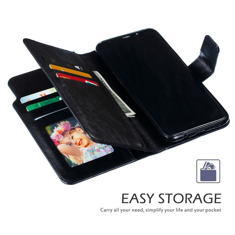 Ốp lưng điện thoại dạng ví da lật có khe cắm thẻ dành cho Samsung S8 Plus | BigBuy360 - bigbuy360.vn