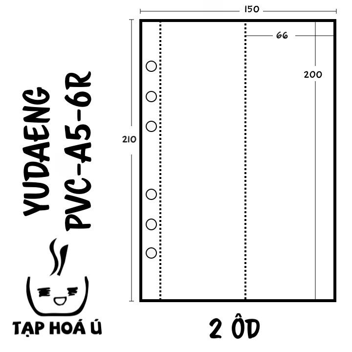 SHEET PVC YUDAENG DÙNG CHO BÌA A5 - 6 CÒNG (4 LOẠI)