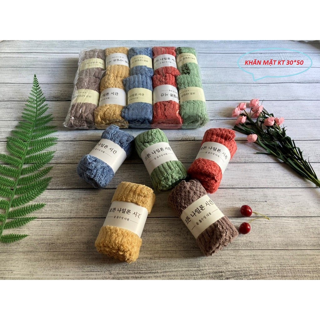 Khăn Lông Cừu Xuất Hàn, KT: 30*50, siêu mềm mại, thấm hút tốt, an toàn, không kích ứng da, phai màu