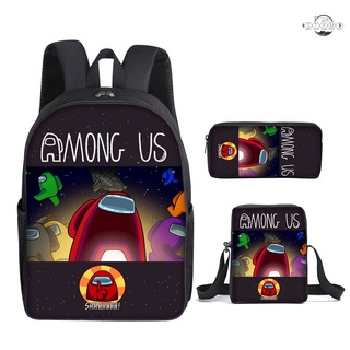 Set 3 Balo Túi Ví Canvas Thời Trang Cho Bé