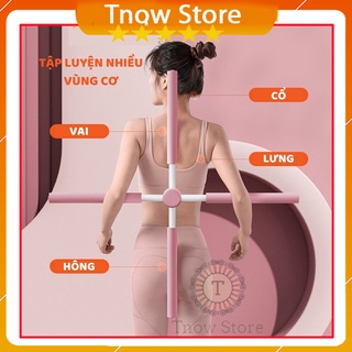 Gậy tập thẳng lưng 💥FREESHIP💥 Gậy tập yoga toàn thân chống gù lưng - Dụng cụ tập yoga tại nhà