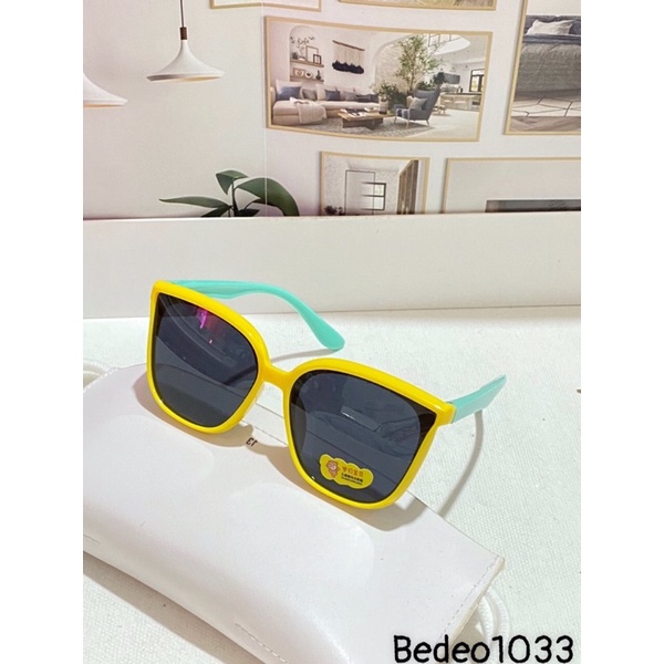 Kính mát cho be  chống UV400, thiết kế mắt tròn dễ đeo, màu sắc thời trang