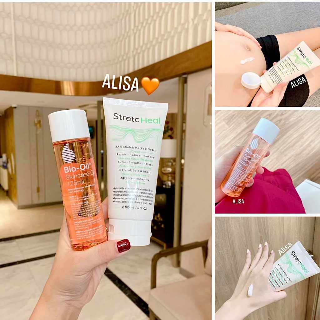 Dầu dưỡng giúp mờ sẹo &amp; giảm rạn da - ALISA