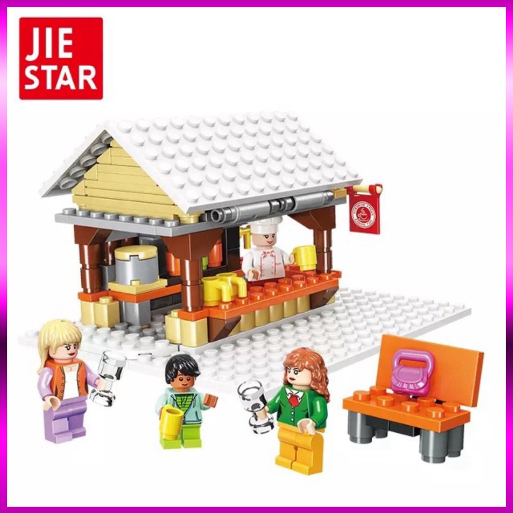 Đồ chơi bé trai Lego jie star lắp ráp tiệm nước mùa đông 229 Chi Tiết - 20527