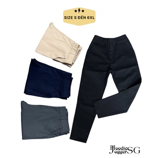 [Size đến 6XL]Quần kaki nam nữ chất dày vừa, co giãn.